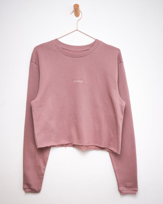 Cropped wildish Sweatshirt - Pink - BearMade - Made in Britain - 