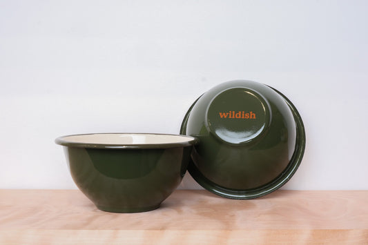 Enamel Bowl - BearMade - Made in Britain - 