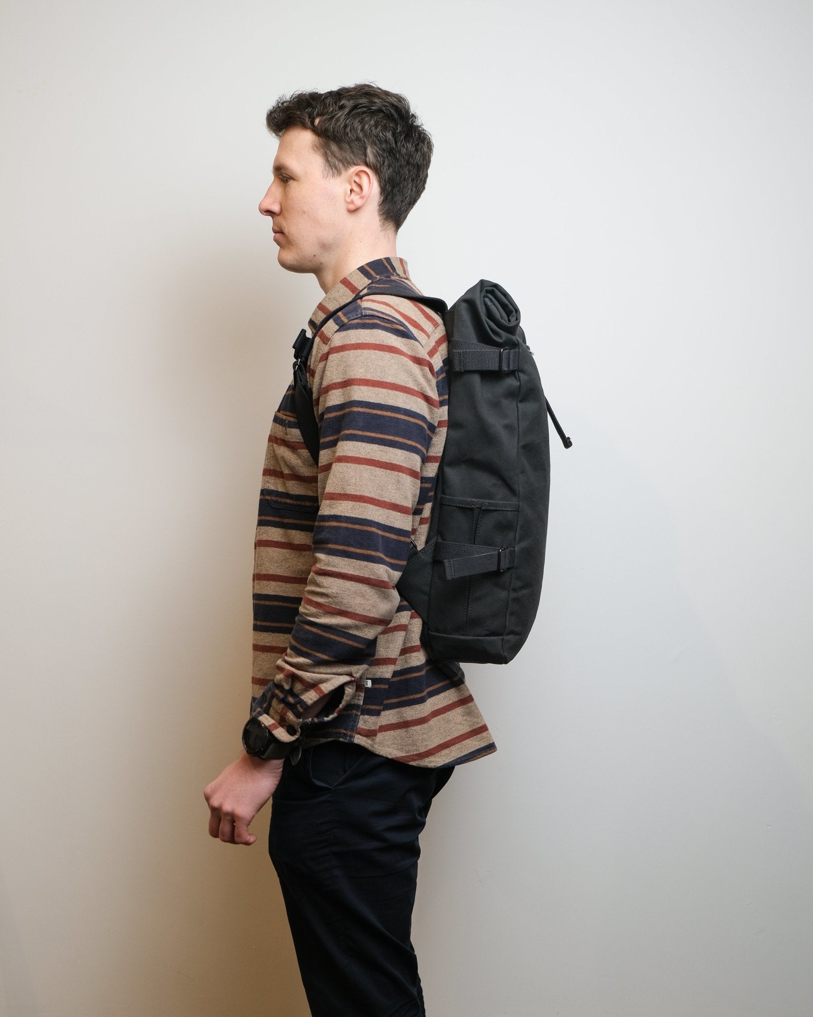 Organic Canvas Rolltop Backpack 23L Made in the UK