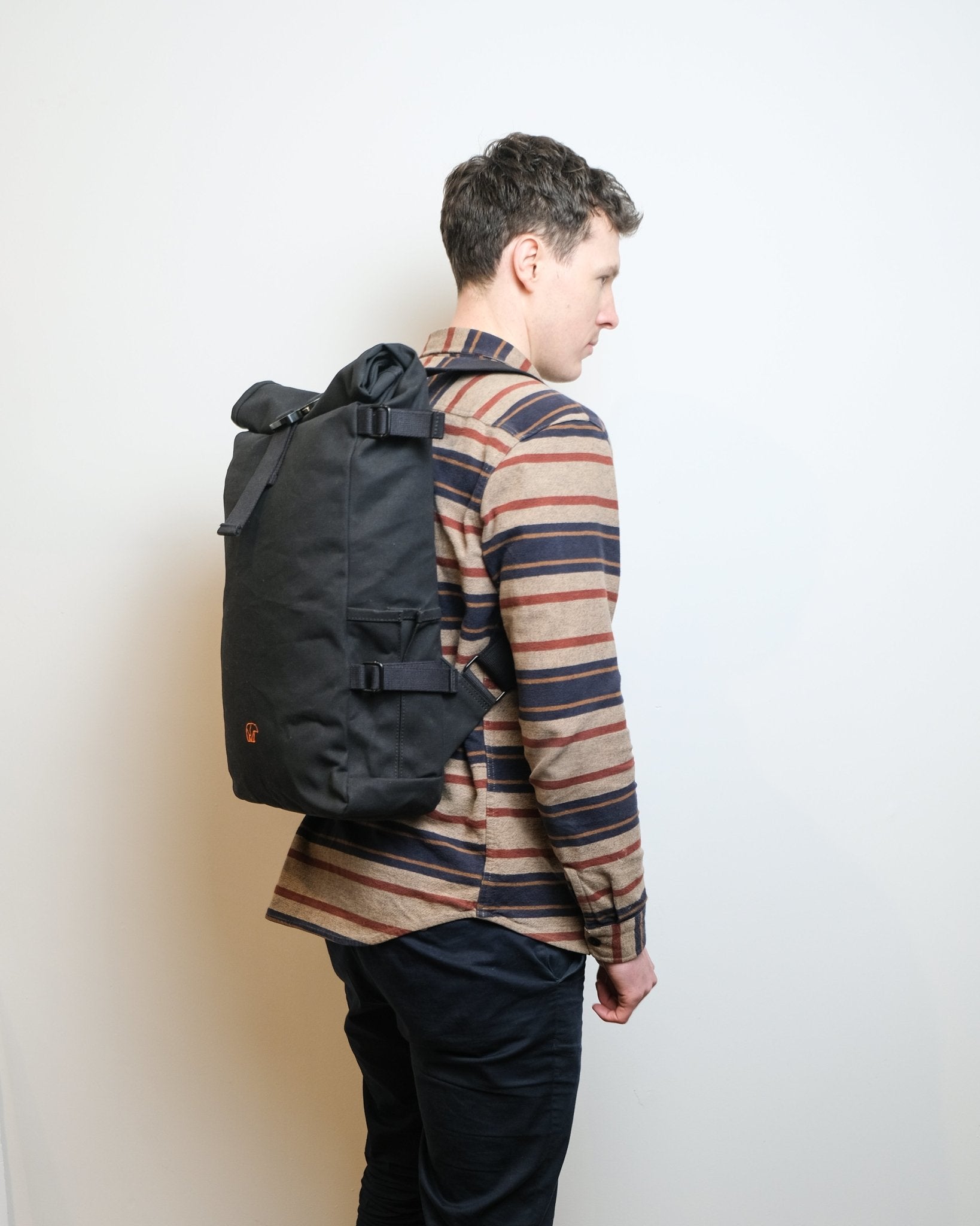 Organic Canvas Rolltop Backpack 23L Made in the UK